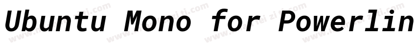 Ubuntu Mono for Powerline BoldForPo字体转换